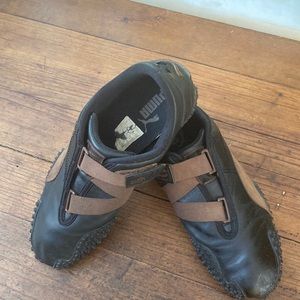 Puma Black and Bronze Speed Cat Shoes